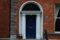 Typical Georgian doorways in Dublin Royalty Free Stock Photo